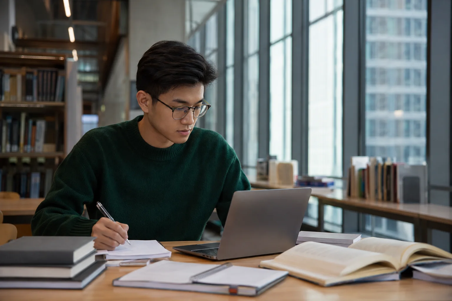 Student preparing for an important exam with spiritual and psychic career guidance